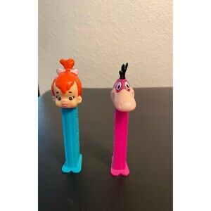 Pez Lot of 2 Pez Dispensers Flintstones Baby Pebbles and Dino
